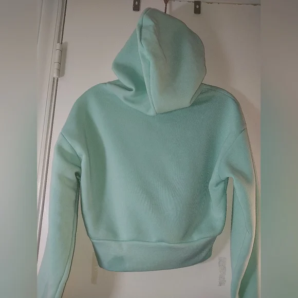 Seafoam Green "Psycho" Cropped Hoodie. Size S. NWT!!! - Picture 5 of 5